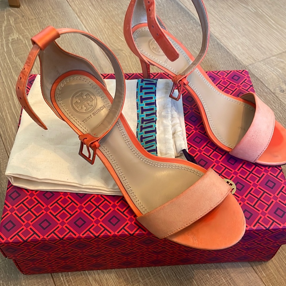 Tory Burch Orange Heels